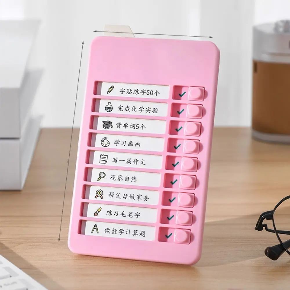 Detachable Good Habit Punch Card Panda Capybara Daily Task Planning Board Efficient Cartoon Self-discipline Punch Card Children