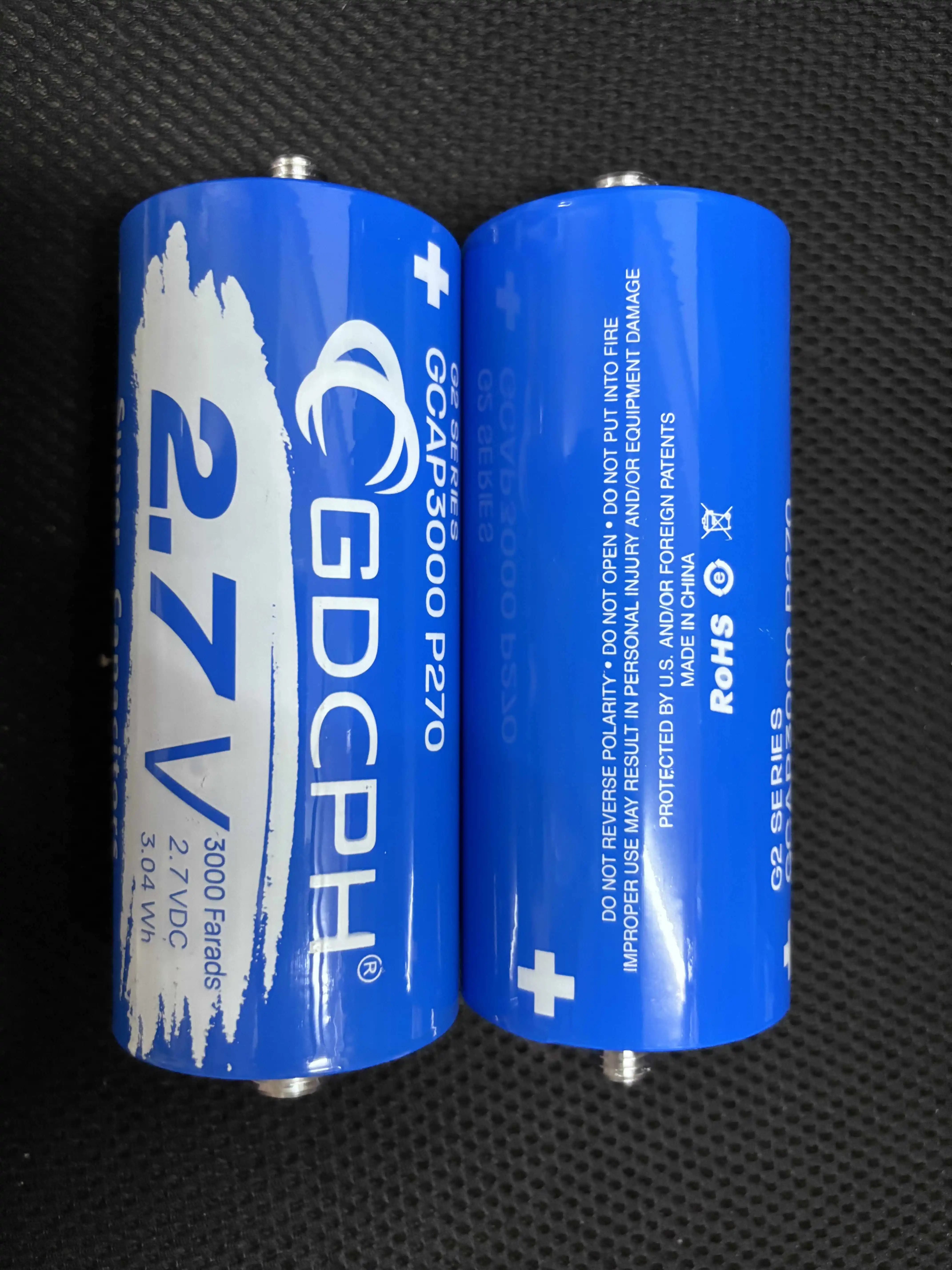 Imagem -04 - Gdcph Ultracapacitor Baixa Resistência Interna Supercapacitor Original 2.7v 3000f 1pc