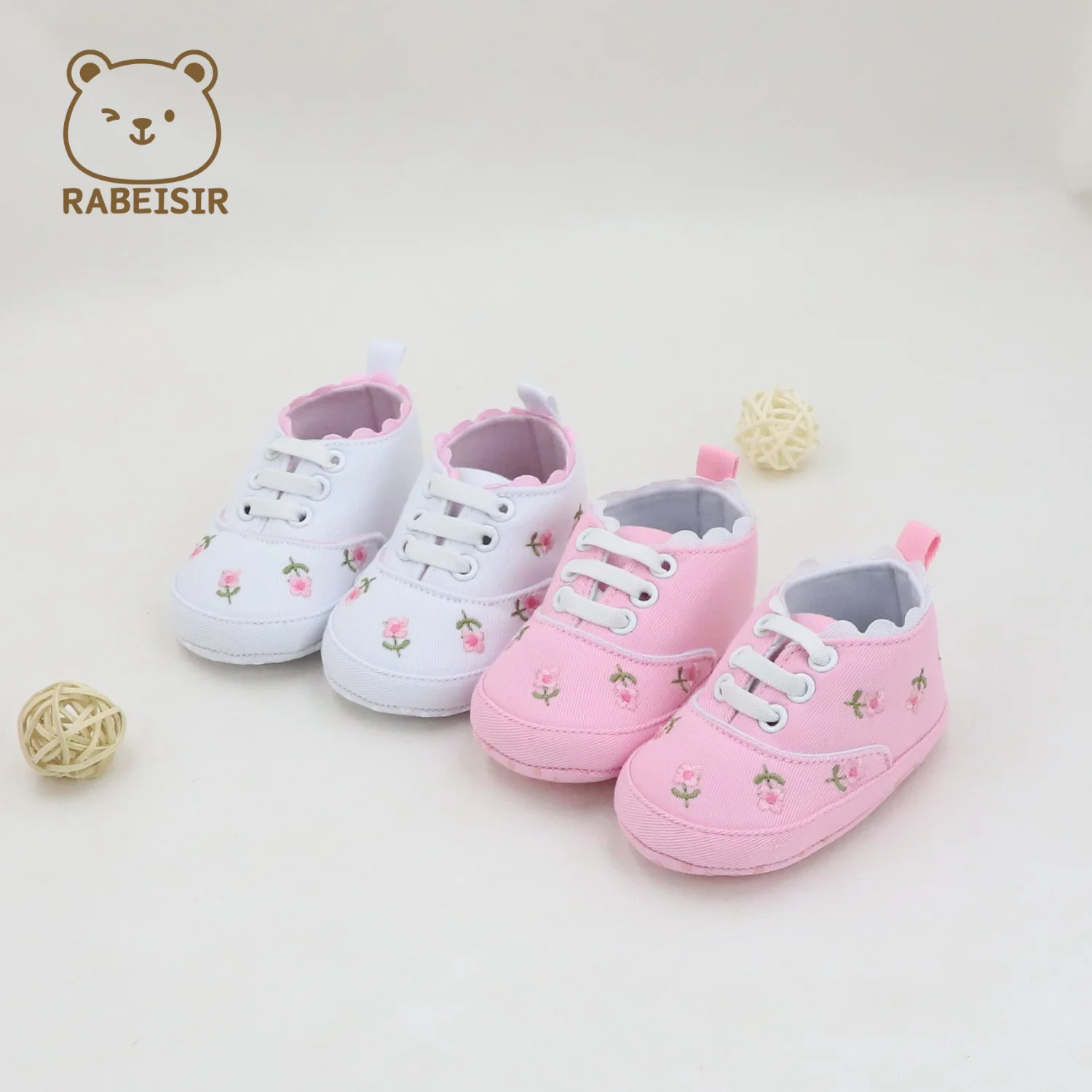 

Spring and Autumn Baby Canvas Shoes, Baby Walking Shoes, Soft Bottom, Comfortable, 0-1 and a Half Year Old Female Baby Canvas Sh