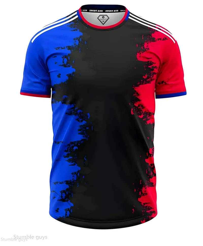 Herren-T-Shirt in großen Größen, modisch, Streetwear, Sommer, Anime-Grafik, locker, kurzärmelig, weich, bequem, Oversize-Jersey