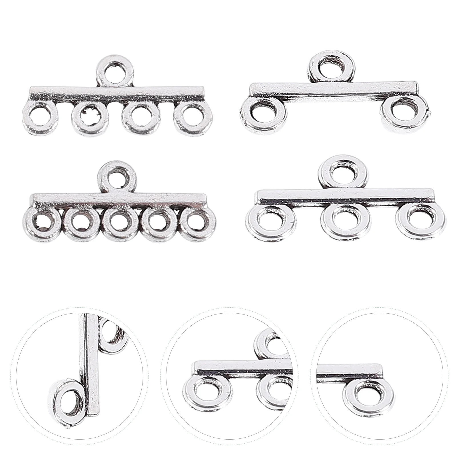 40 Pcs Necklace Connectors for Multiple Bracelet Buckle Jewellery DIY Jewelry Clasps Chain