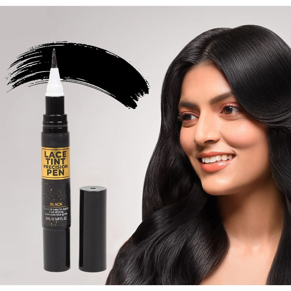 

Nunify Lace Tint Pen For Lace Wigs With Brush Applicatior Fast Drying Conceals Lace Pen Hair Tools For Seamless Wig Mix Color