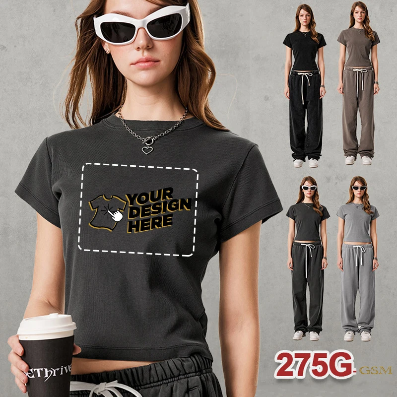 شحن شعار مخصص الأساسية الداخلية يرتدي الخارجي سليم صالح سليم صالح جولة الرقبة أعلى الكتف الرياضة قصيرة الأكمام تي شيرت