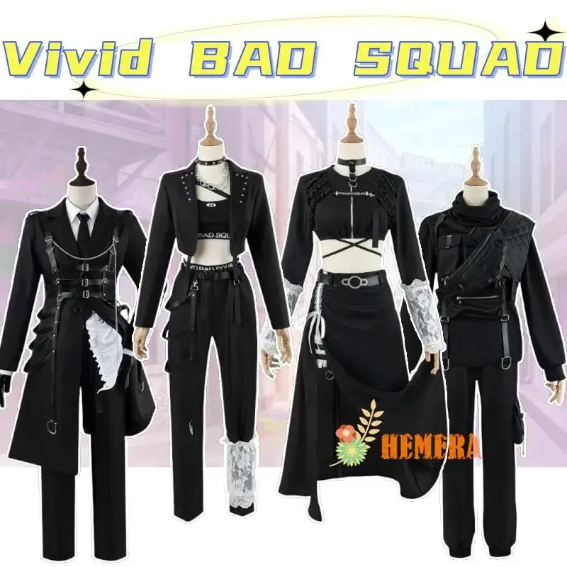 Красочная сцена проекта Sekai, Azusawa Kohane Shiraishi An Shinonome Akito Aoyagi Toya, яркая одежда для косплея BAD SQUAD