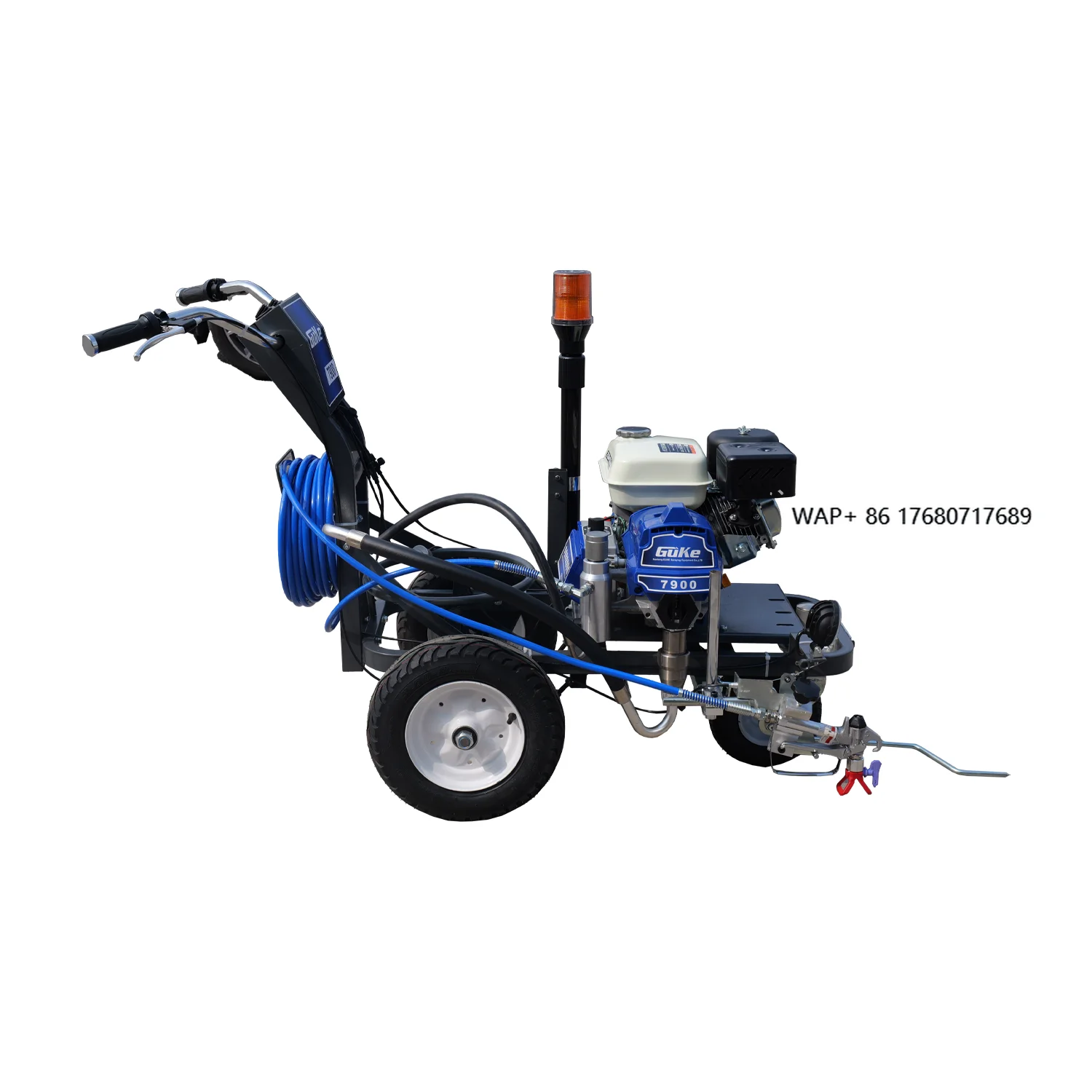 Engine Powered Road Marking Machine Hand Push Cold Spray Road Line Marking Machine