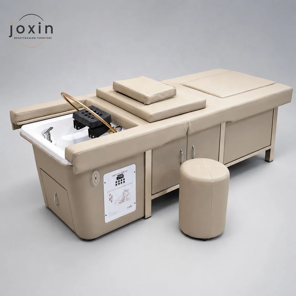 Hair-washing StationThai Head Spa Lay Down Washing Hair Chair Salon Electric Pedicure Massage Shampoo Tables Bed With Water Circ