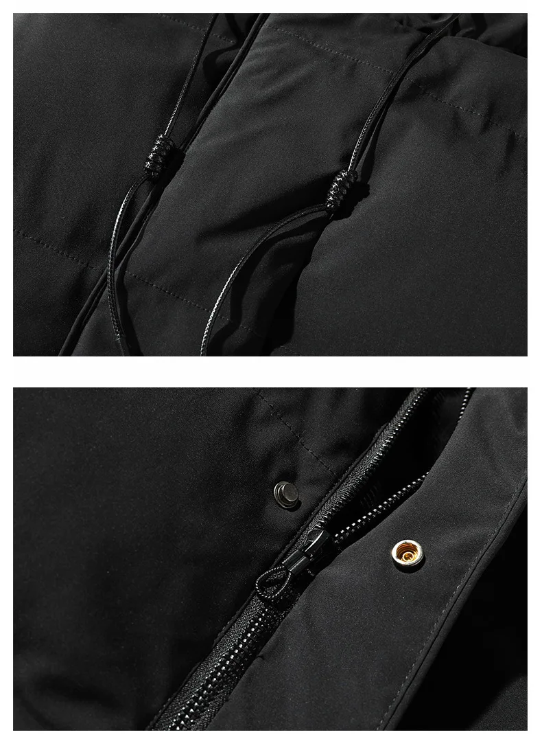 Winter Mid-Long Thick Military Padded Coat Men's Warm Jacket