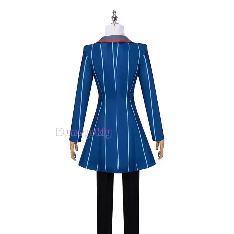 

New 2025 Hazbin Hotel Vox Cosplay Costume Uniform Suit Outfit Men Halloween Carnival Christmas Costumes Blue Red Sui❤❤dd
