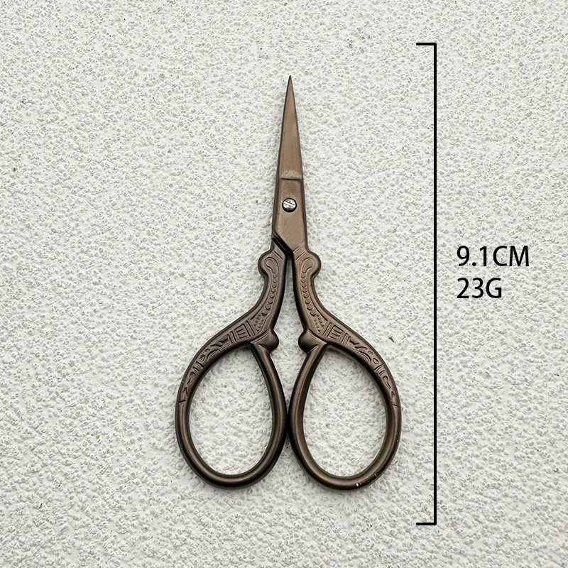 新入荷 ソーイングカッター カラーコーティング ステンレス製 ミニハサミ クラシック 刺繍ハサミ テーラーハサミ