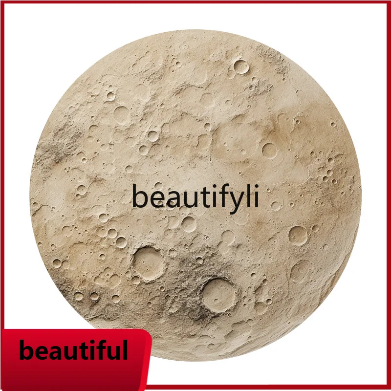 

F132 Living Room Wabi-Sabi Style Decorative Painting Entrance Hanging Painting Round Handmade