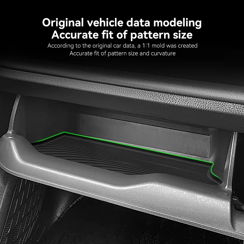 For 2014-2021 Toyota VOXY NOAH 80 Passenger Glove Box Bottom Silicone Storage Mat Anti-Slip Inner Liner Car Interior Accessories