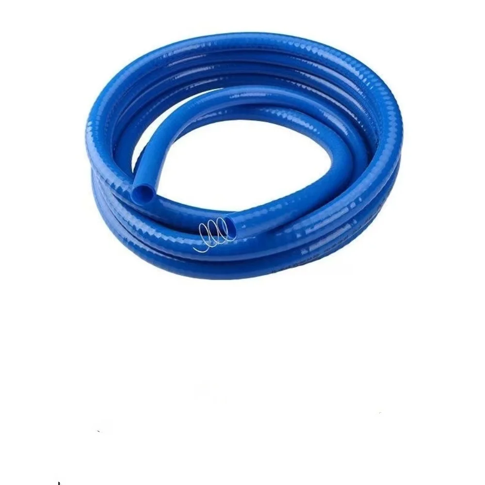 خرطوم أسلاك فولاذية - مقاوم للبرد والزيت، خرطوم وقود/مياه من السيليكون السميك، أنبوب مرن 1 بوصة و6 نقاط لمضخة نقل الزيت #4