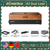 ATOMSTACK Kraft Dual laser Engraver 20W Diode 1.2W IR Synchronized Laser Engraver Cutter 19.6x12.6 inches Large Working Area
