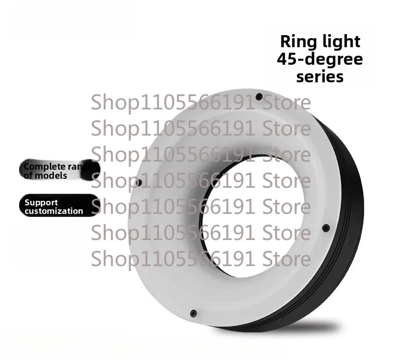 Machine Vision Ring Light 45 Degree Angle LED Illuminator for Microscope CCD Camera Inspection Industrial Lighting