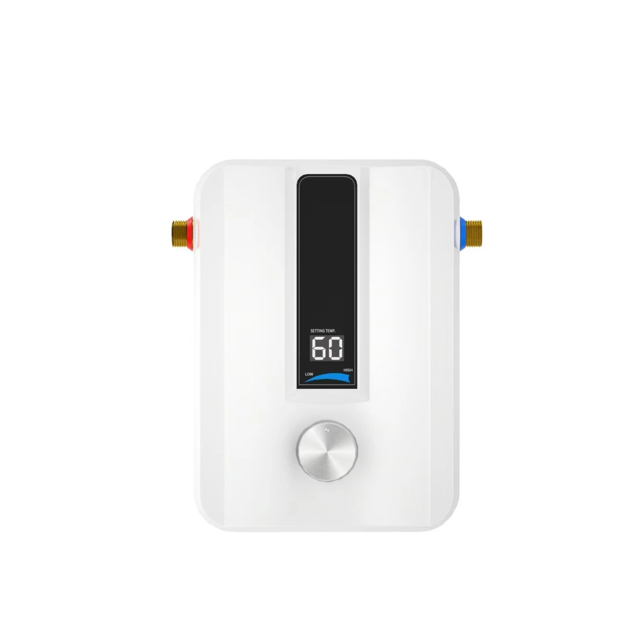 11KW Tankless Electric Water Heater for Household Use Instant Heat LED Temperature Plastic -standing EU English Space Saving