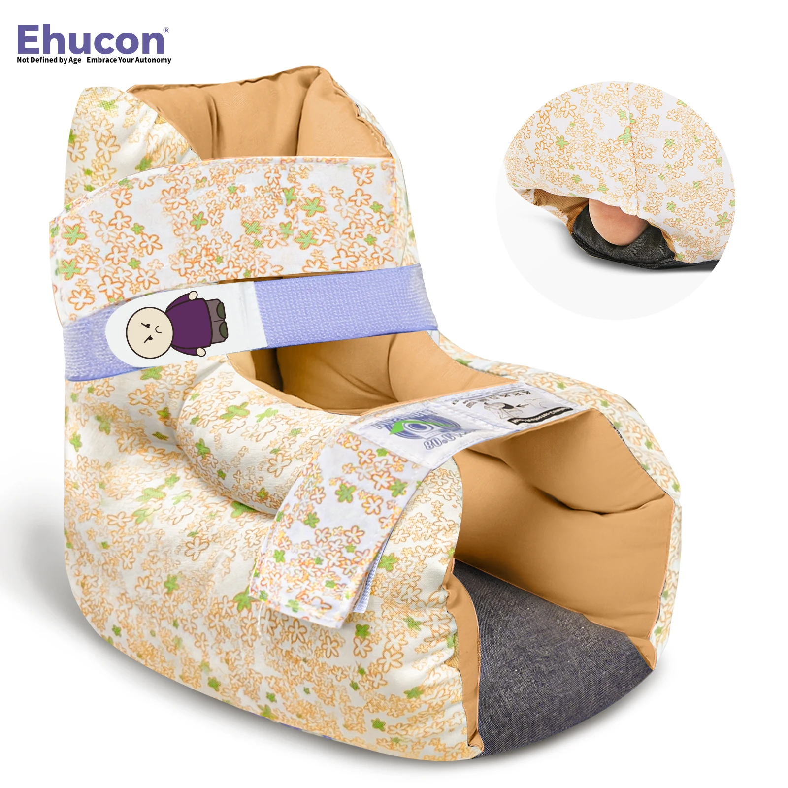 Ehucon Heel Protector Foot  Pillow for Foot Pain Relief Ankle Elevation Pillow Protector for Prevent Bedsore Cushion Heal Injury