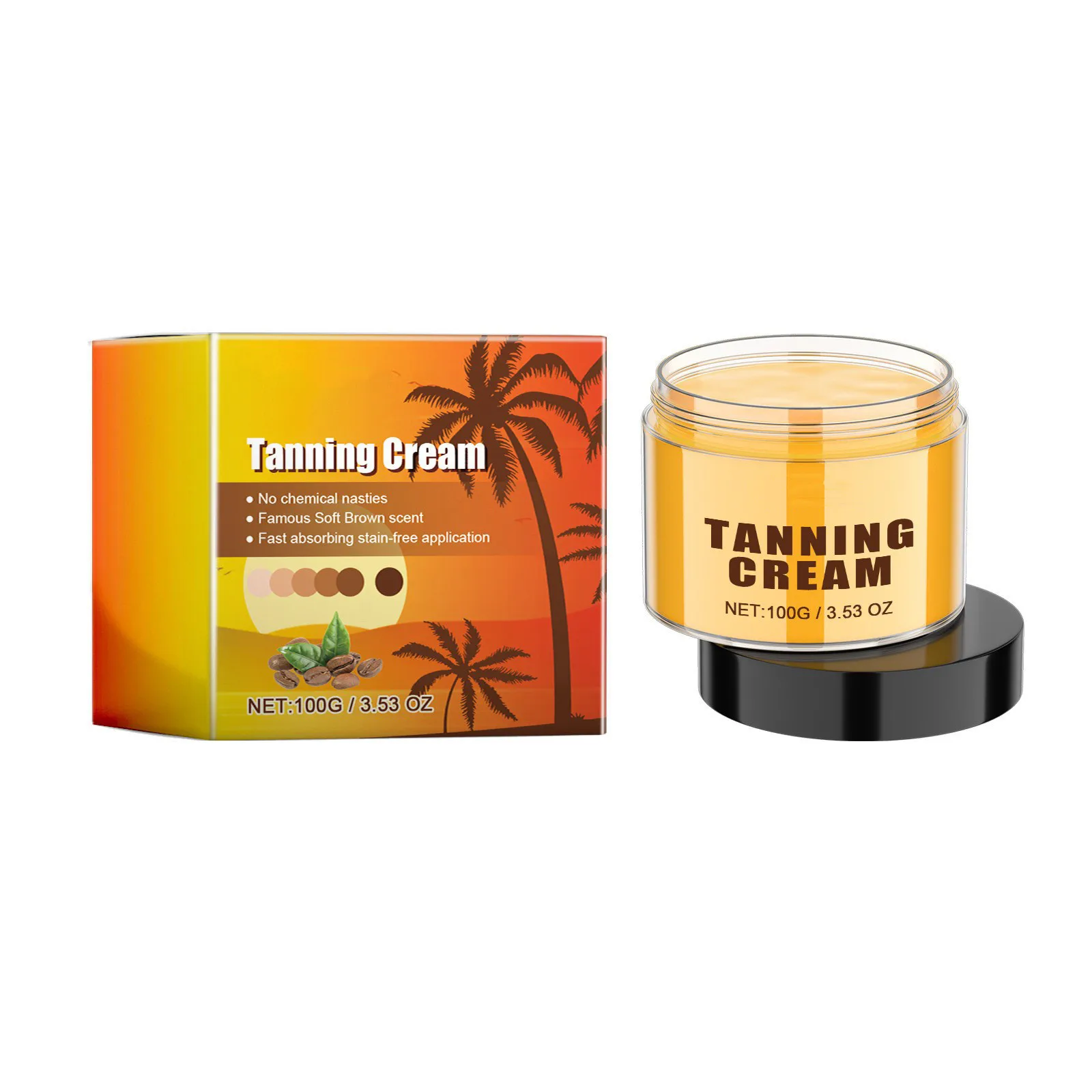 2024 New Tanning Cream Tanning Cream Quick Tan Natural And Comfortable Bronzes Non Greasy Moisturizer 100ml