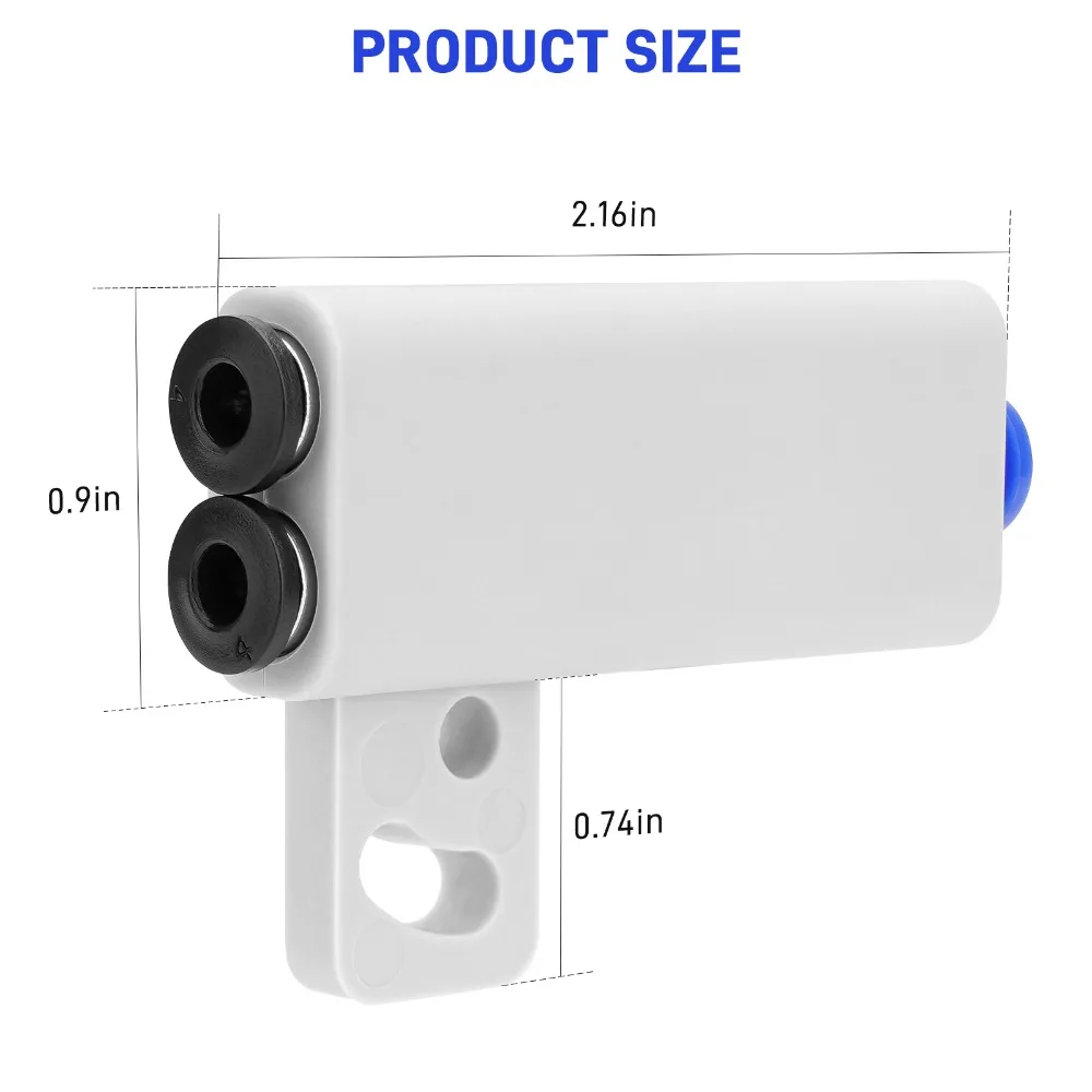 1/3 Stück Verbesserter 2-in-1 Filamentrohr-Adapter Erweiterungsanschluss für Bambu Lab 3D-Drucker Zubehör