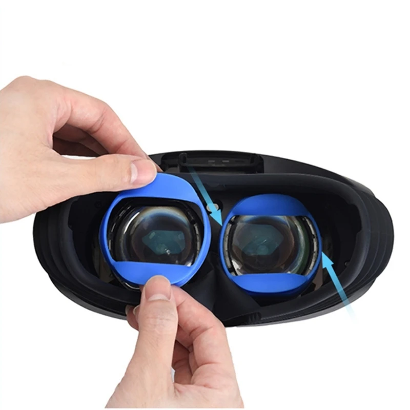 

Glasses Lens Cover Sleeves for PS VR2 Headset Anti-scratch Eye Cover Eye Pads Soft Cover Completely Protective