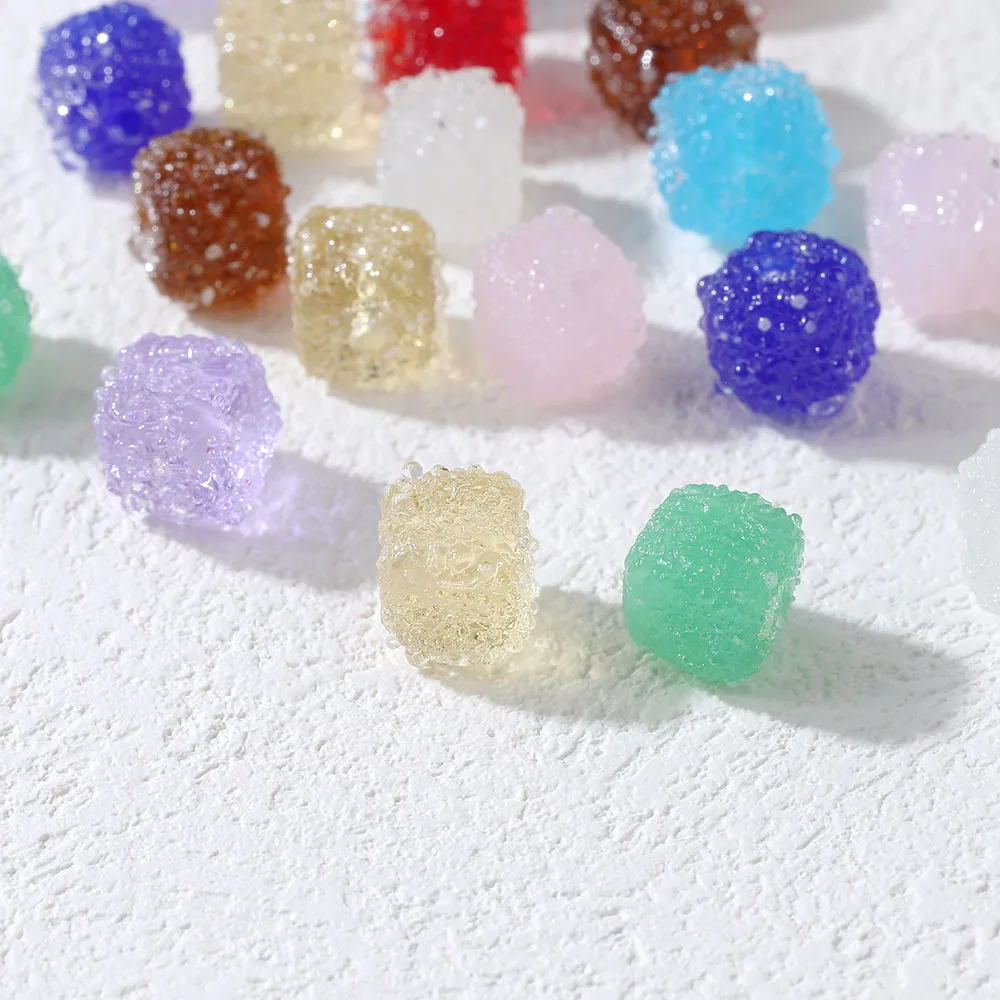 4PCS Dainty Candy Design Beads Glass Spacer Beads for Jewelry Making Necklace Findings Supplies DIY Accessories