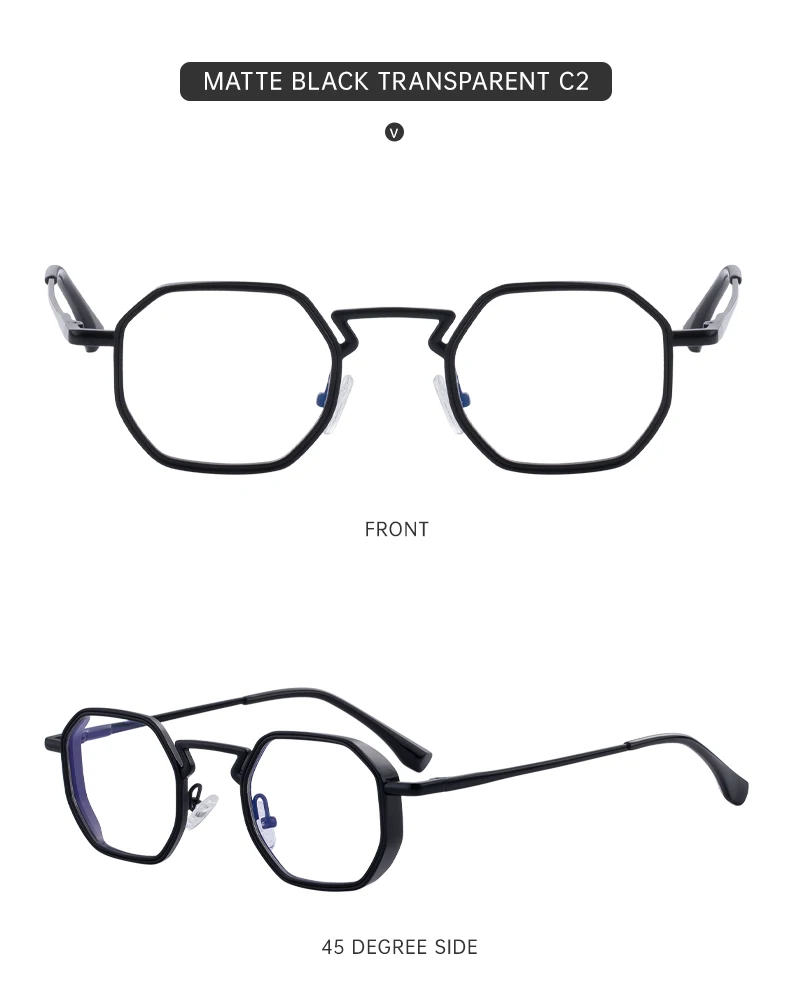 Kleine Polygon-Metall-Sonnenbrille im Punk-Stil für Herren 2026 Luxusmarke Vintage Sonnenbrille Männliche Mode Outdoor-Brillen UV400 – Detail 16