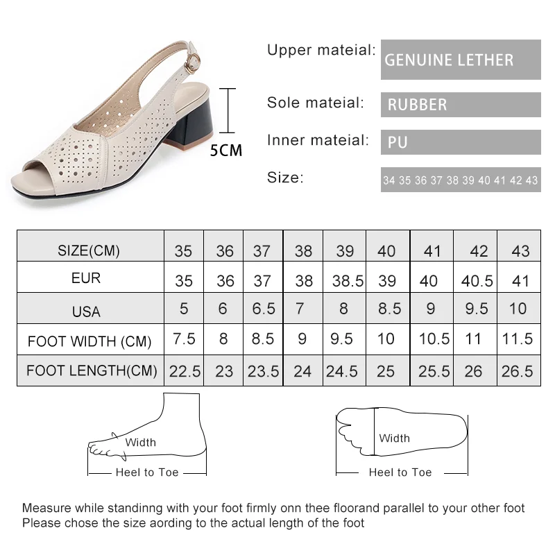 AIYUQI Sandals Women Summer 2024 New Fishmouth Genuine Leather Women Sandals Block Heel Large Size Middle-aged Mom\'s Sandals