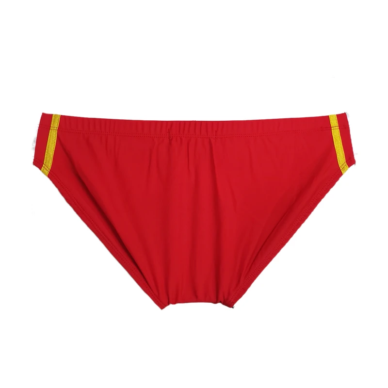 BOYTHOR Men's Swimming Briefs Spliced Bright Colored Lace-up Swimming Trunks Beach Beach Beach Fashion Swimming Briefs