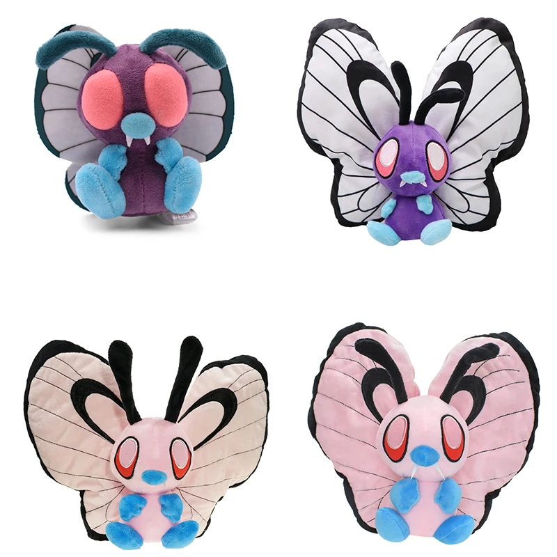 Pokemon Butterfree Peluche Plush Toy Shiny Butterfly Adorable Soft Stuffed Doll Pocket Monster Animals Collection Birthday Gift