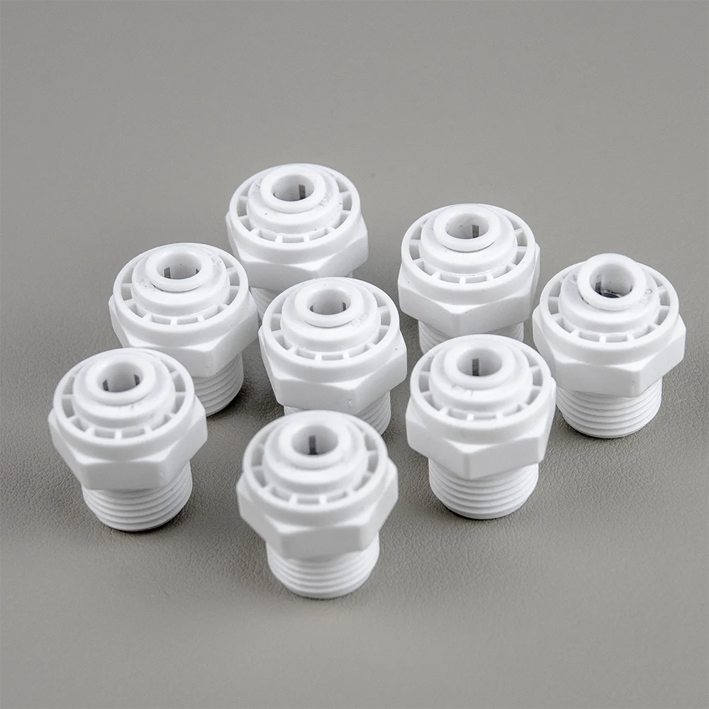 

3/8-дюймовый полипропиленовый белый штекерный разъем, 8 шт. в упаковке