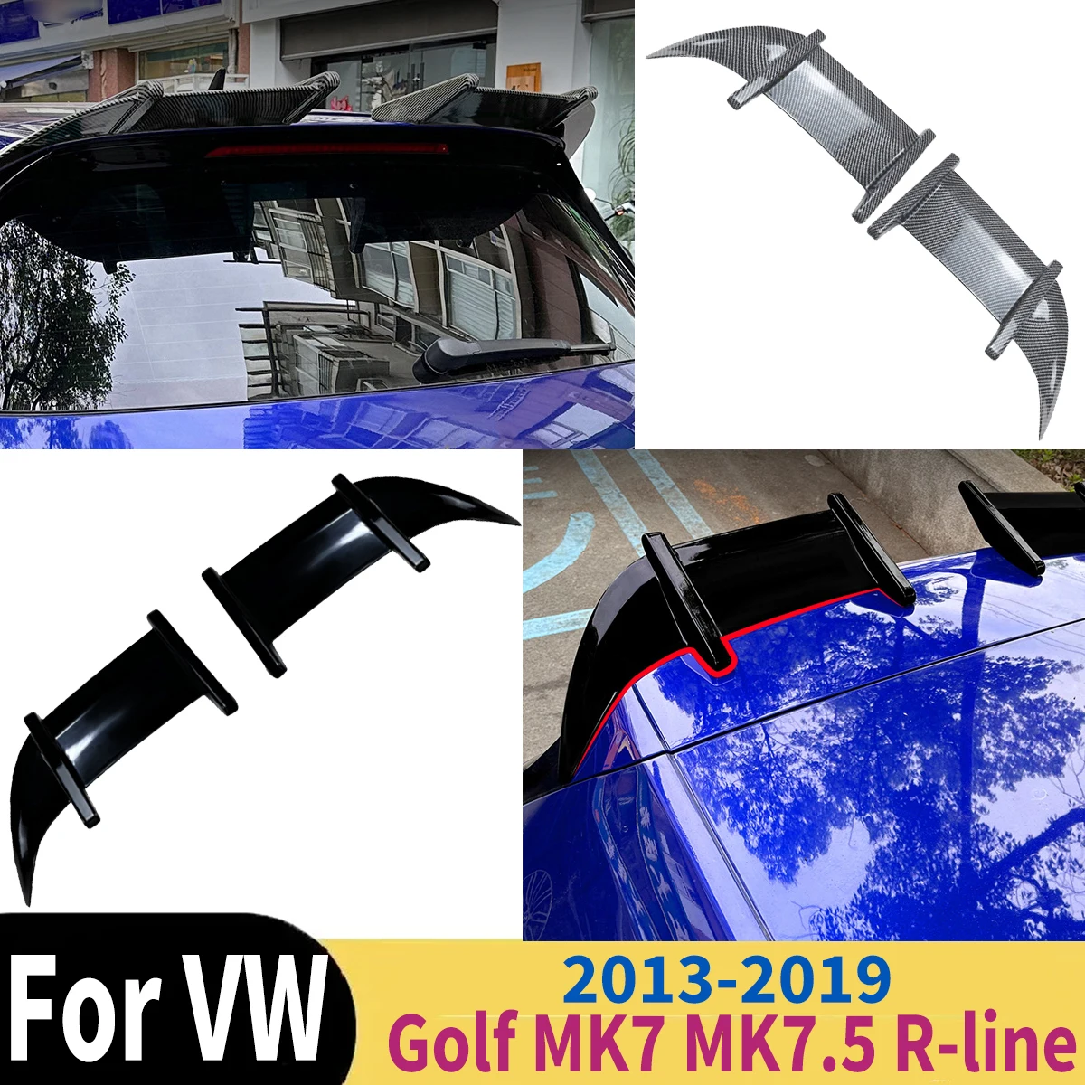 

Car Rear Window Roof Spoiler Wing For Volkswagen VW Golf MK7 MK7.5 R-line 2013 2014 2015 2016 2017 2018 2019 Auto Accessories