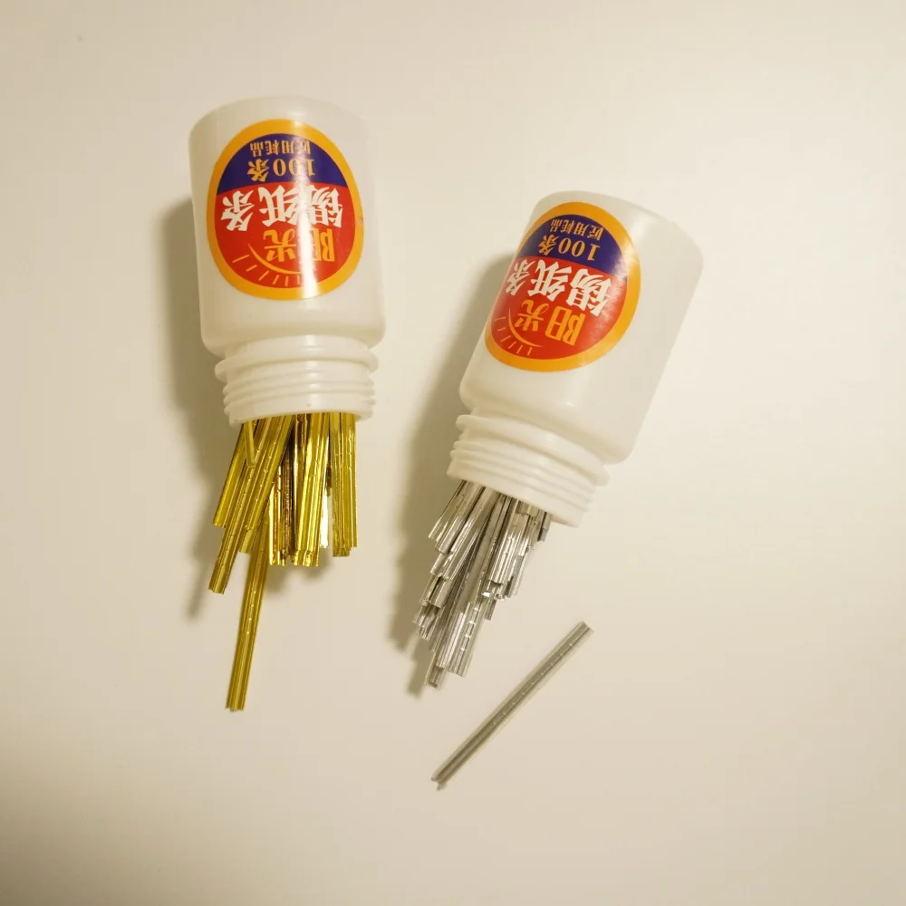 100PCS/Box Tin Foil Tools Locksmith Tools 0.05MM/0.06MM Gold And Silver Tin Foils Key Consumables General-Purpose