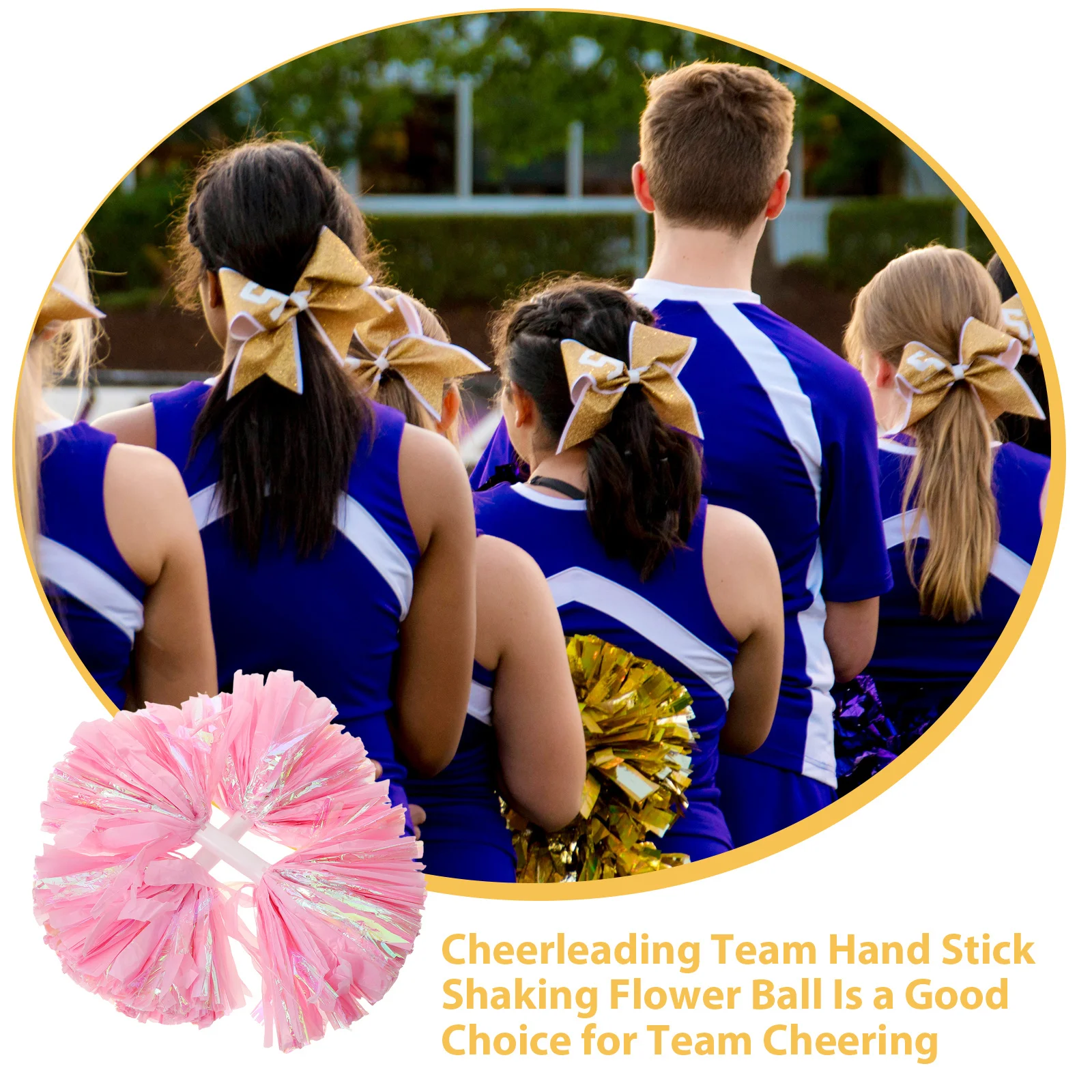 2 قطعة التشجيع بوم بومس زهرة مقبض الرياضة يهتف بوم بومس للمدرسة الرياضة مسابقات الرقص أنشطة روح الفريق