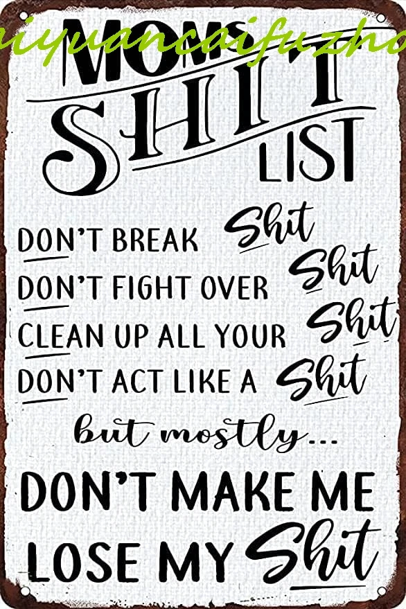 الرجعية معدن القصدير تسجيل الأمهات القرف قائمة لا تجعلني تفقد بلدي القرف الأسرة جدار الفن الحديد اللوحة للمنزل غرفة المعيشة مقهى بار ث