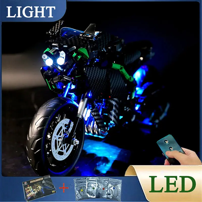 RC DIY LED Light Kit For LEGO 85001 Kawasaki H2 Motorcycle ( Only LED Light,Without Blocks Model)