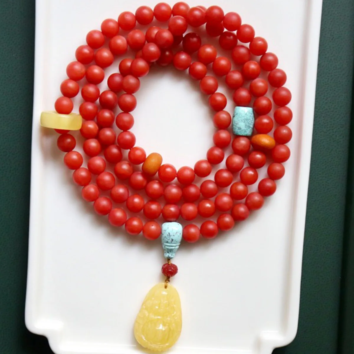 

Натуральный полноцветный агат Наньхун 8,5 мм 108 Ожерелье-цепочка из бисера Будды двойного назначения, браслет из агата Руди.