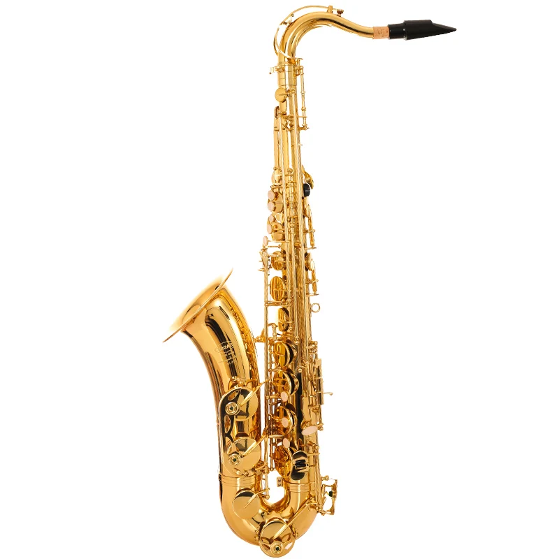 Wholesale professional B-flat tenor saxophone instrument Large saxophone professional performance big coffee recommend gold