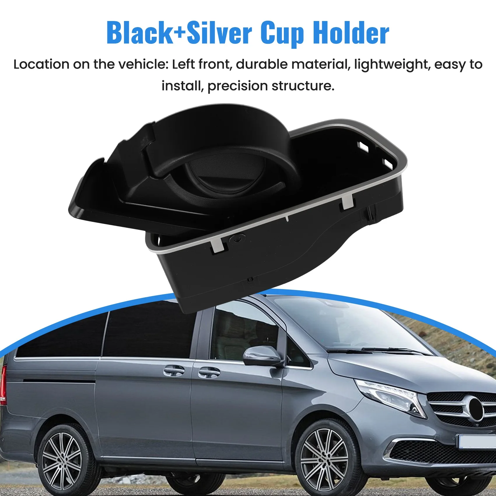 

Car Front 1Rd Row Cup Holder Drink Holder For Mercedes Benz W447 Vito V-Class 2015-2020 A0998101003 Front