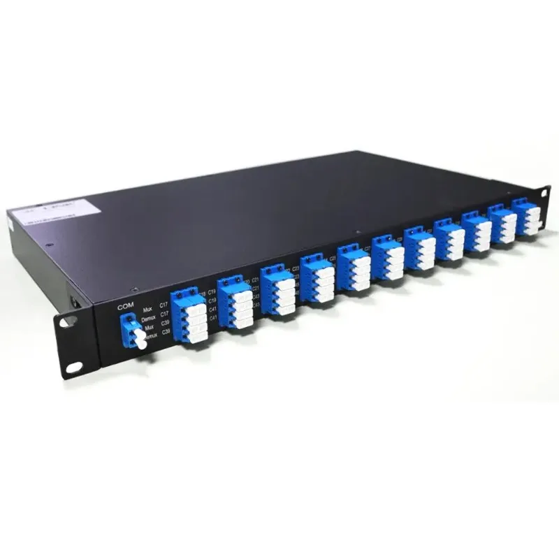 معدات dwdm 40 قناة 100 جيجا هرتز Athermal AWG Demux /Mux Module dwdm mux