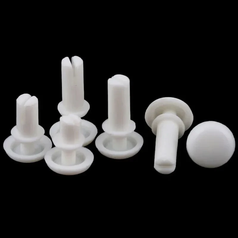 

30pcs White Nylon Push Type Rivet R2024-R6080 / Plastic Snap Rivet for PCB Board & Panel Fastening R-Series