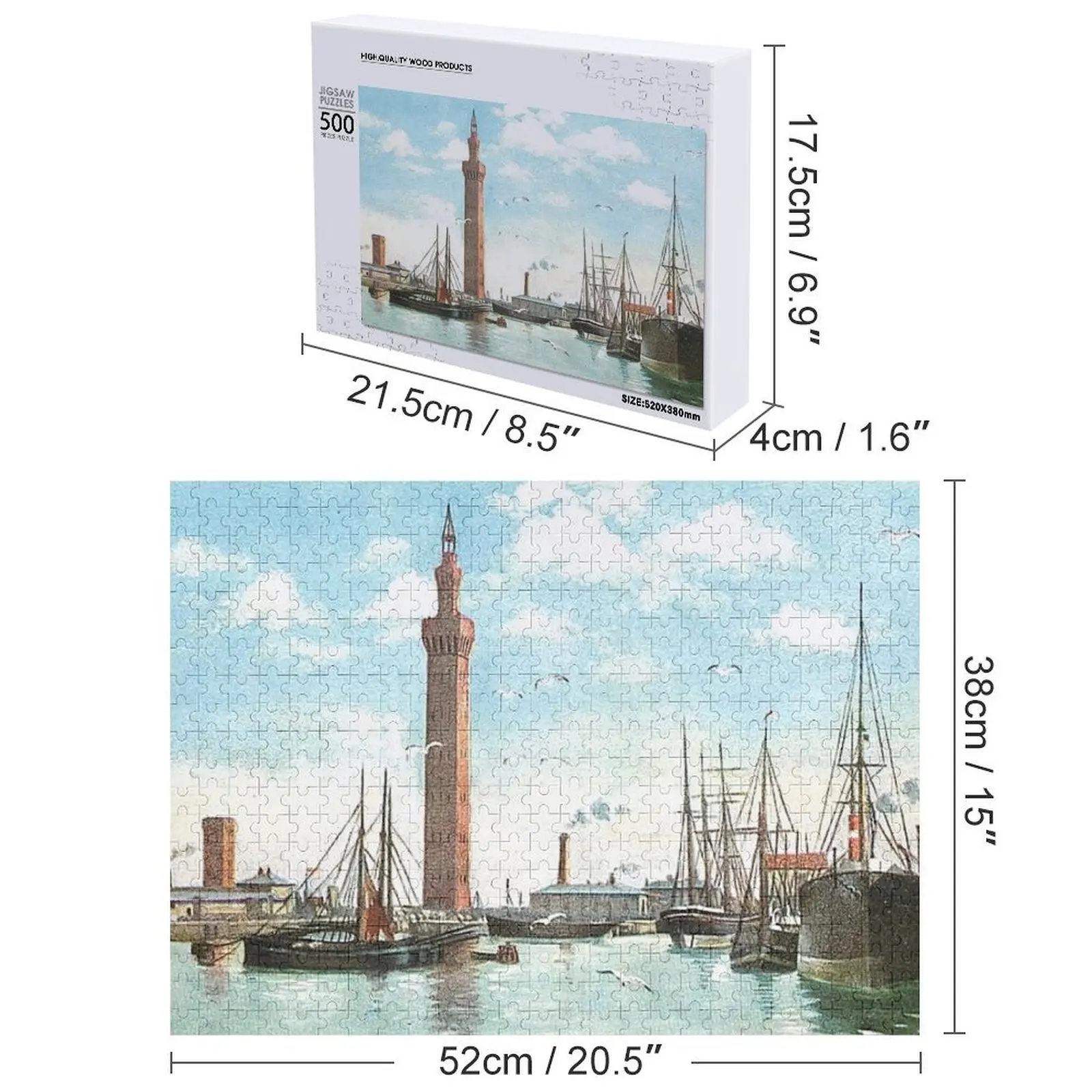 Grimsby Docks, Grimsby, Lincolnshire, Inglaterra Quebra-cabeça Nome de madeira personalizado Presente infantil personalizado Quebra-cabeça personalizado