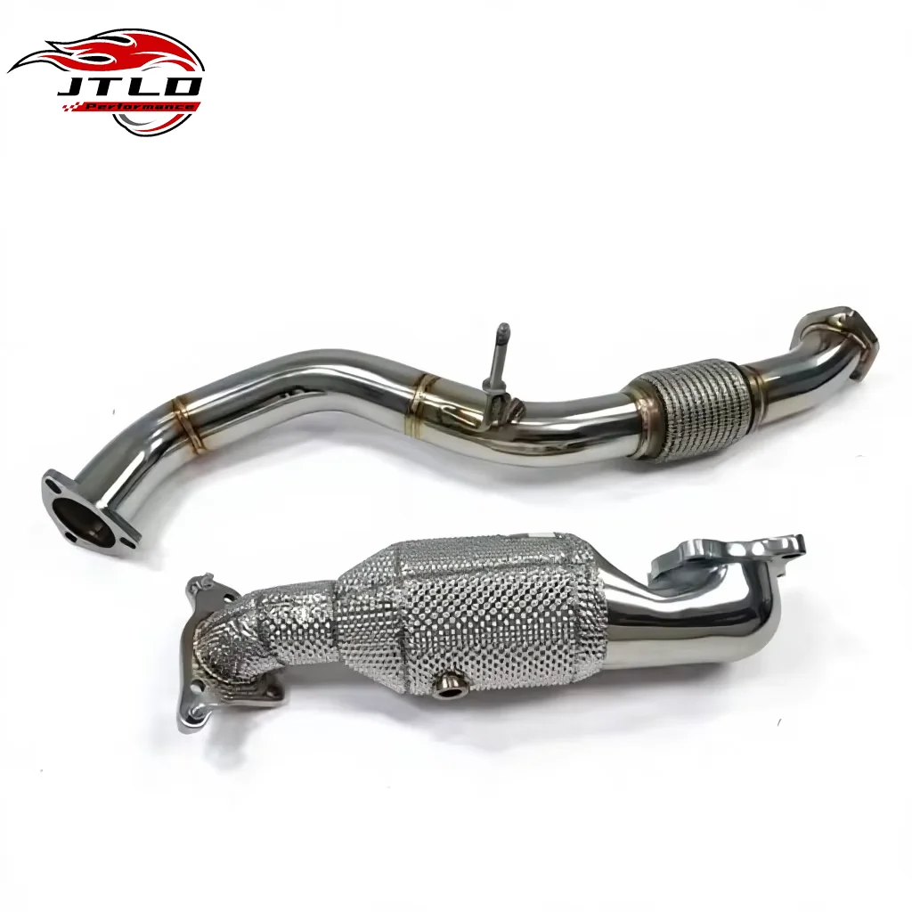 Front Pipe + Downpipe Exhaust Combo For Honda Civic 1.5T 2016-2021 10th Gen 304 Stainless Steel Turbo Back Exhaust