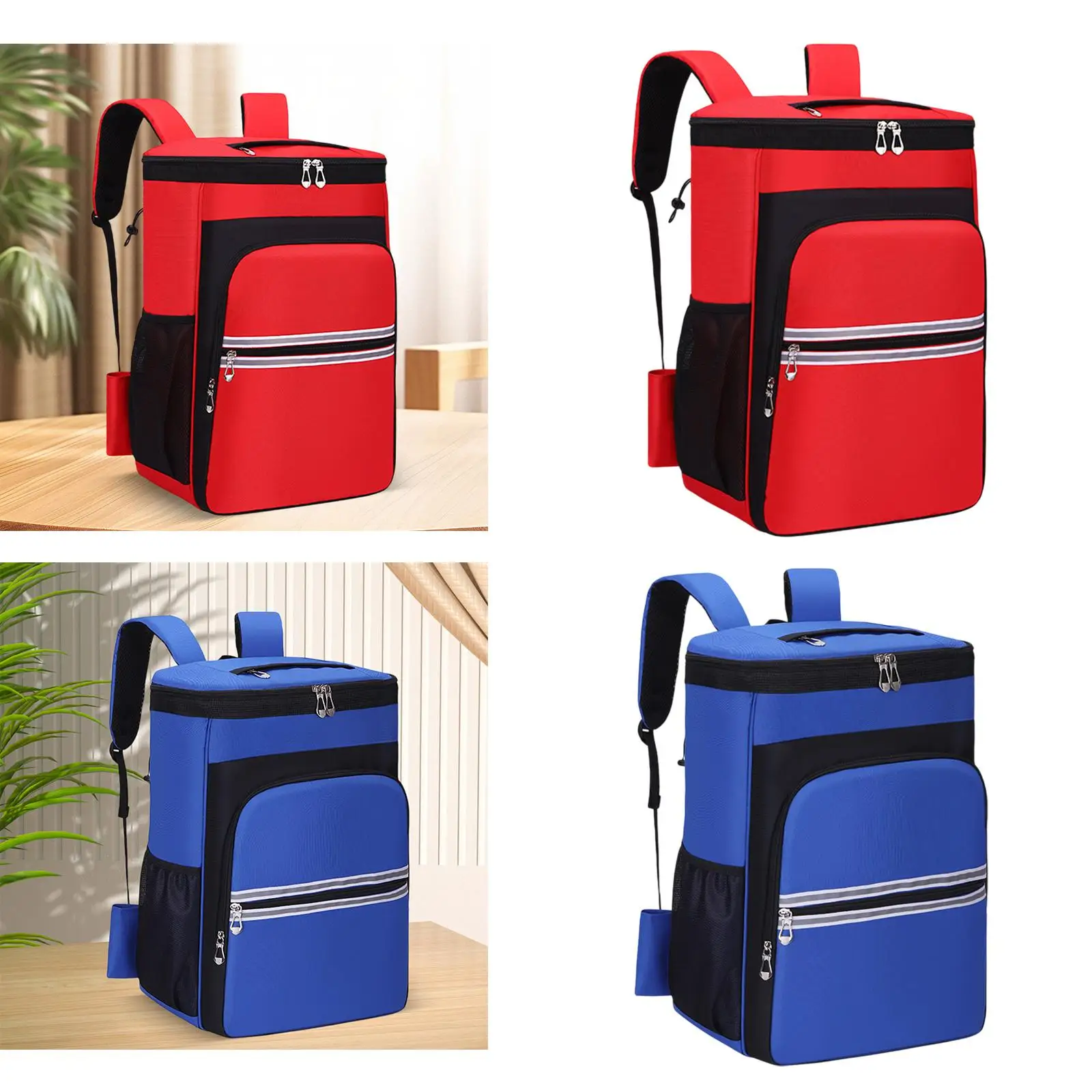 Cleaning Storage Backpack Adjustable Shoulder Straps with Multiple Pockets with Fixed Rope Portable Housekeeping Tools Backpack