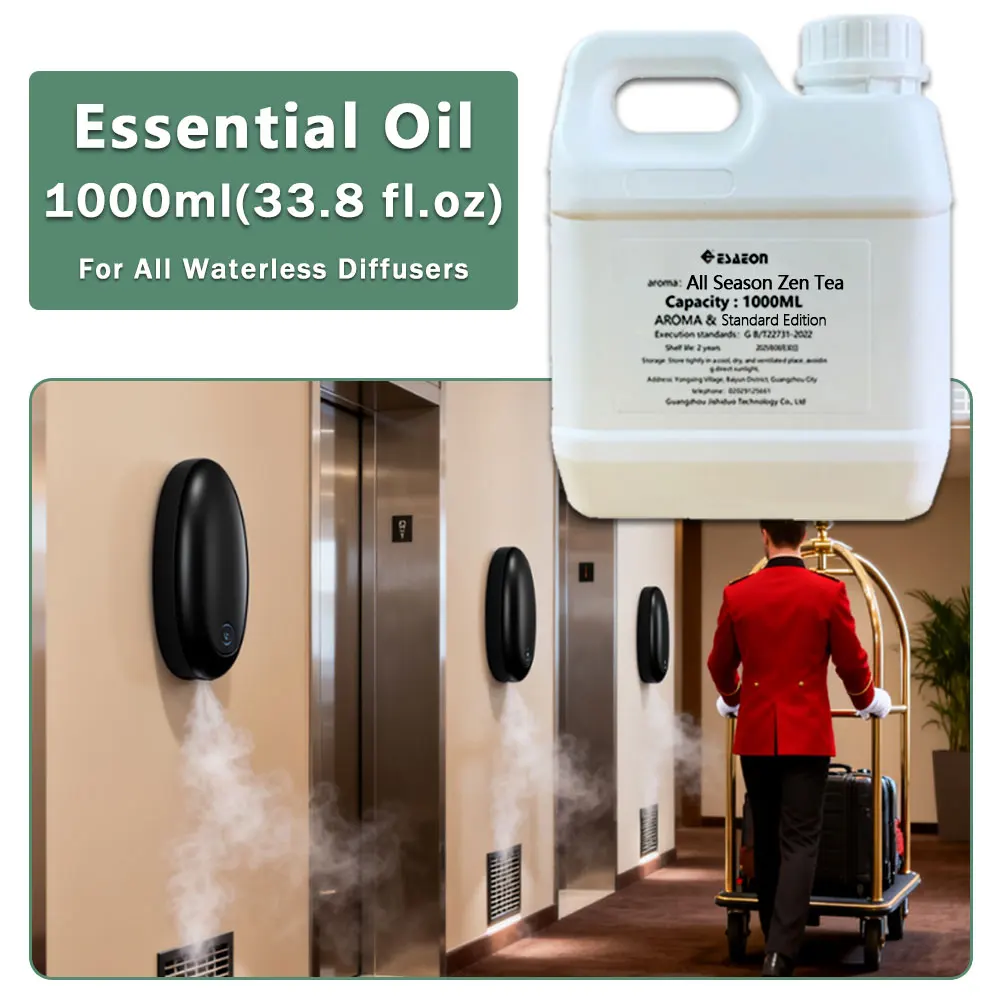 ESAEON Supply Essential Oils For Aroma Diffusers, For Waterless Aromatherapy Machines, All Season Zen Tea  - 1000ML (33.8 fl.oz)