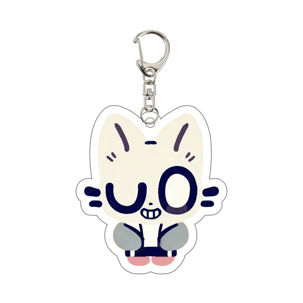 Game Undertale 6CM Acrylic Keychain Sans Papyrus Frisk Cat‑themed Chibi Character Charm Indie Fan Collectible Daily Gift