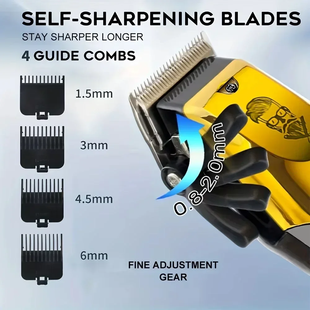 ماكينة قص الشعر الكهربائية للرجال T9 - ماكينة قص الشعر القابلة لإعادة الشحن مع مجموعة أدوات تشذيب شعر الأنف