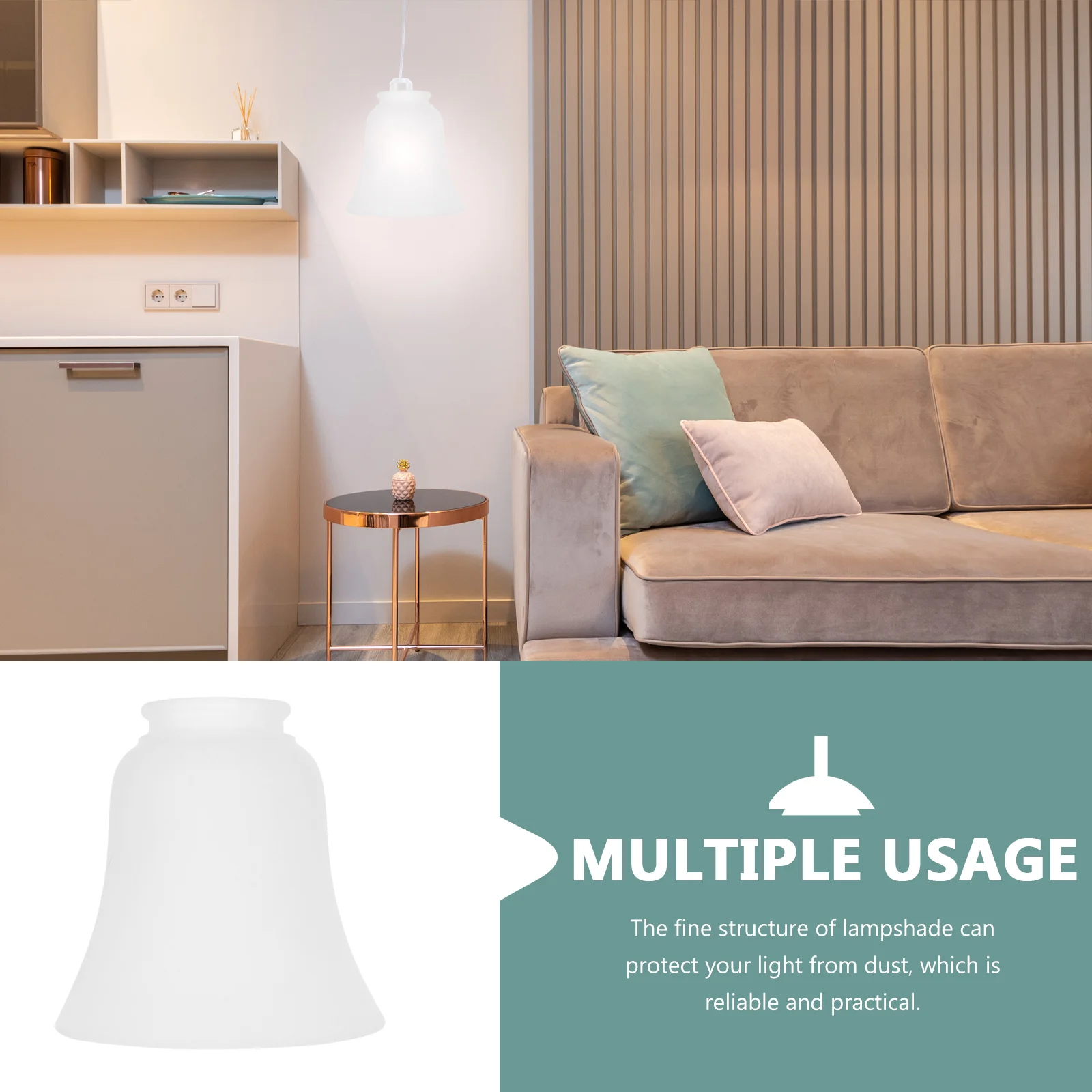 

Glass Lampshade Exquisite Nordic Style Decorative Light Cover Home Lamp Cover Accessory Warm Diffuse Lighting Bedroom Living