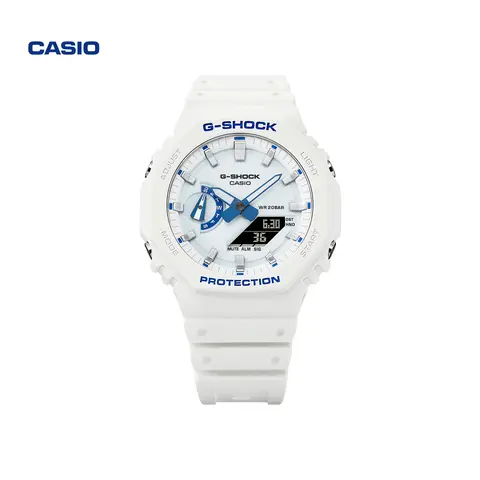 Casio Dark Luminous Summer Ocean Blue & White Shockproof Sports Watch for Men & Women, G-SHOCK