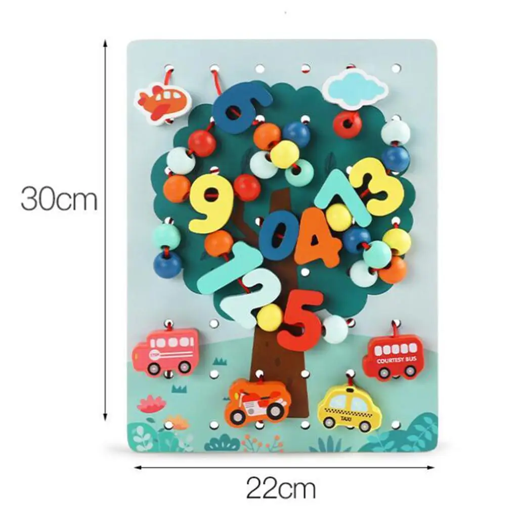 

70pcs Lacing Beads Toddler Games and Educational Toys for 2 Year Olds Matching Game and Stringing Bead Set