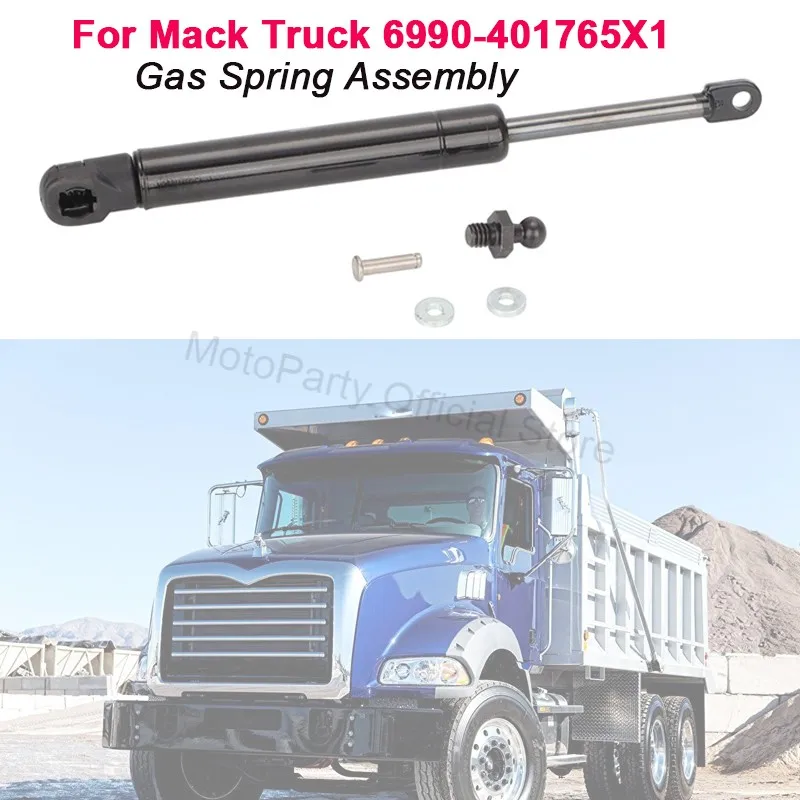 Conjunto de resorte de gas 6990-401765X1 para Mack Pinnacle Granite Anthem Pioneer, soporte de elevación de capó, amortiguador de gas para puerta