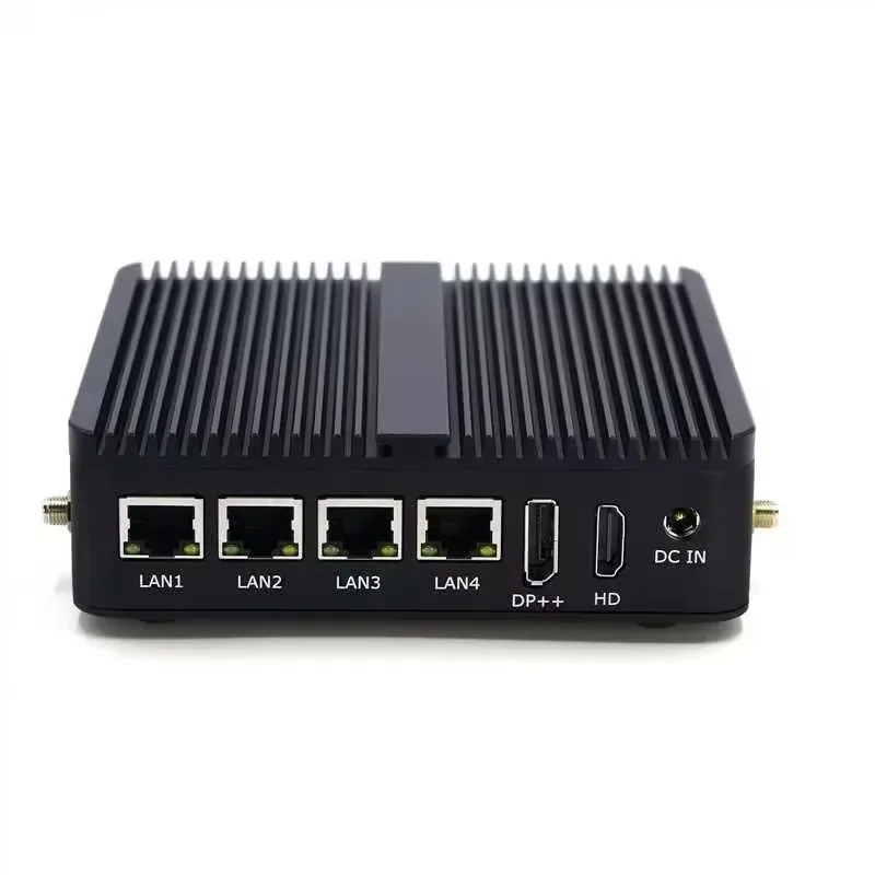 12th Generation Mini Industrial Control Computer N100 Soft Router Host GDDR4 Video Memory DDR4 N100 EU Low